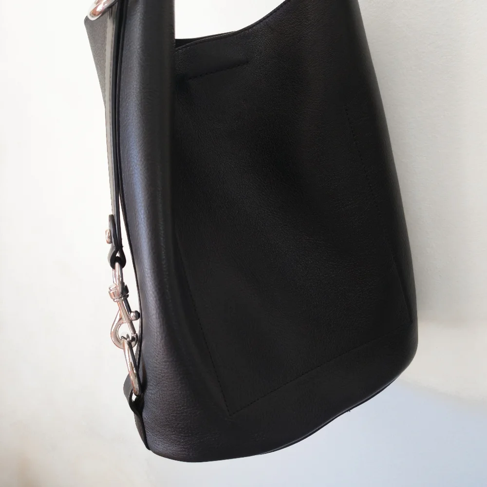 Rebecca Minkoff Black Utility Convertible Bucket Bag - Picture 10 of 15